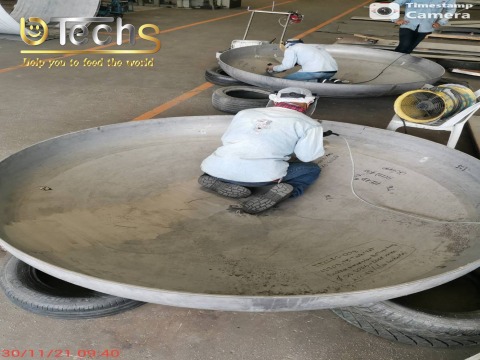 ผลิตถังไซโลแบบก้นเรียบ